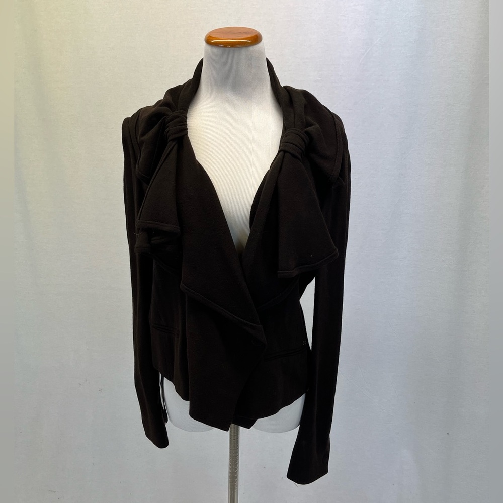 Sonia Rykiel Brown 100% Wool Long Sleeve Snap Closure Jacket Sz. 44 (12)